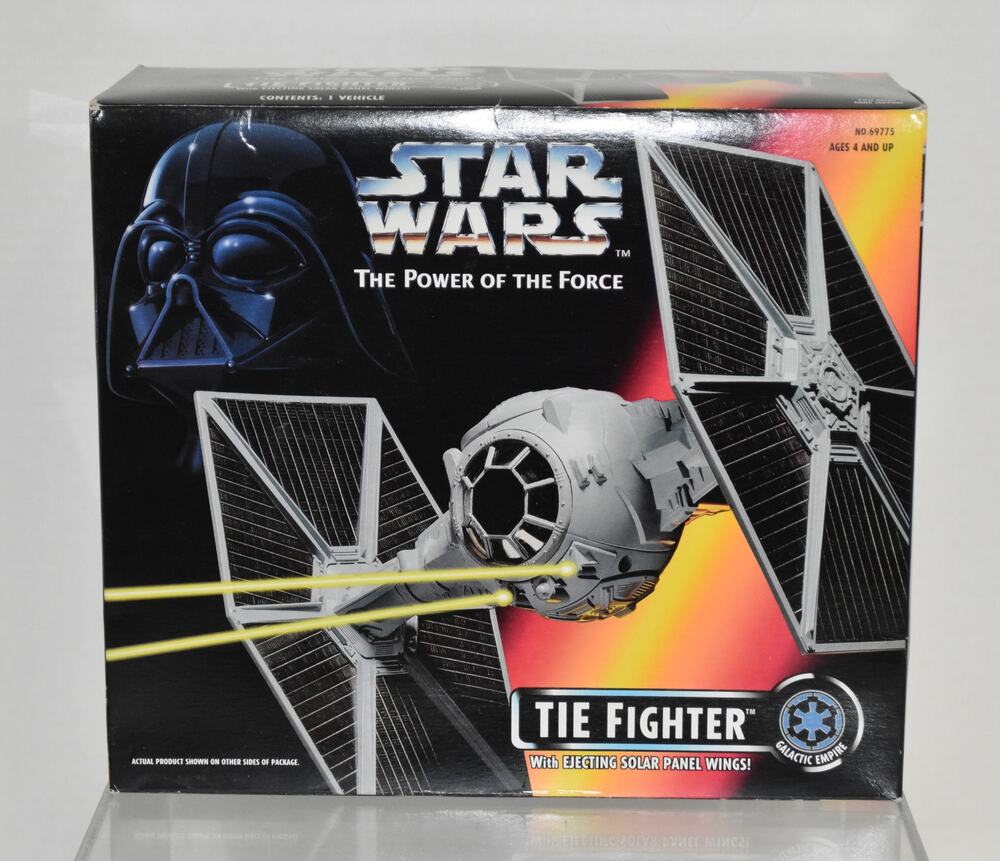 1995 Star Wars Power of the Force TIE Fighter w/Ejecting Solar Panel Wings